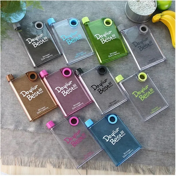 Flat Portable Plastic Water Bottle Handle Customizable - Flat Portable Plastic Water Bottle Handle Customizable - Image 4 of 4