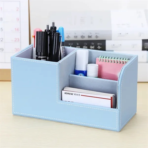 PU Leather Office Desktop Organizer - PU Leather Office Desktop Organizer - Image 4 of 4