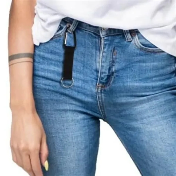 Custom Carabiner Keychain with Nylon Strap and Split Ring - Custom Carabiner Keychain with Nylon Strap and Split Ring - Image 5 of 5