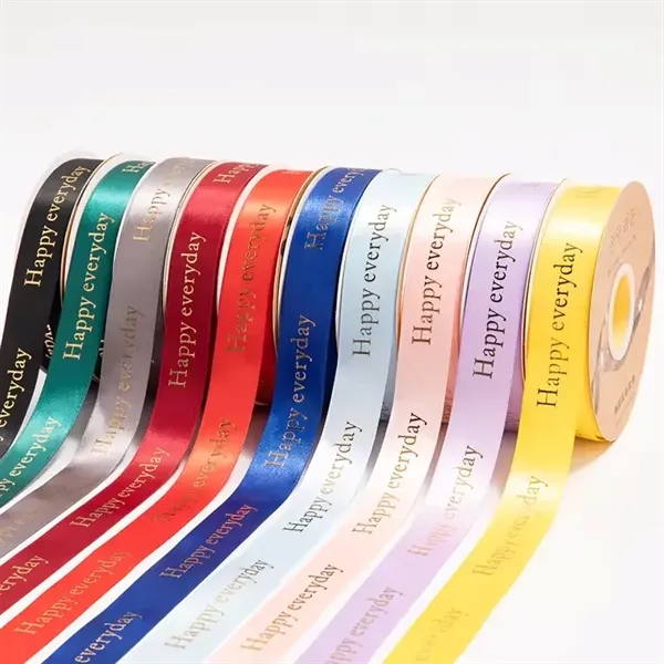 Gift Packing Satin Ribbon Roll -7/9"W -100yard - Gift Packing Satin Ribbon Roll -7/9"W -100yard - Image 0 of 4