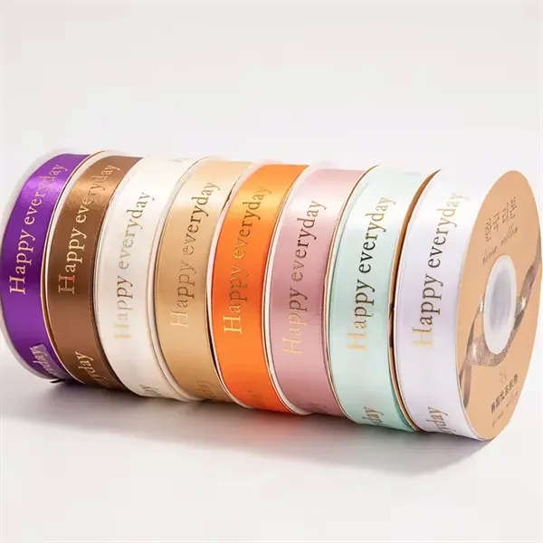 Gift Packing Satin Ribbon Roll -7/9"W -100yard - Gift Packing Satin Ribbon Roll -7/9"W -100yard - Image 1 of 4