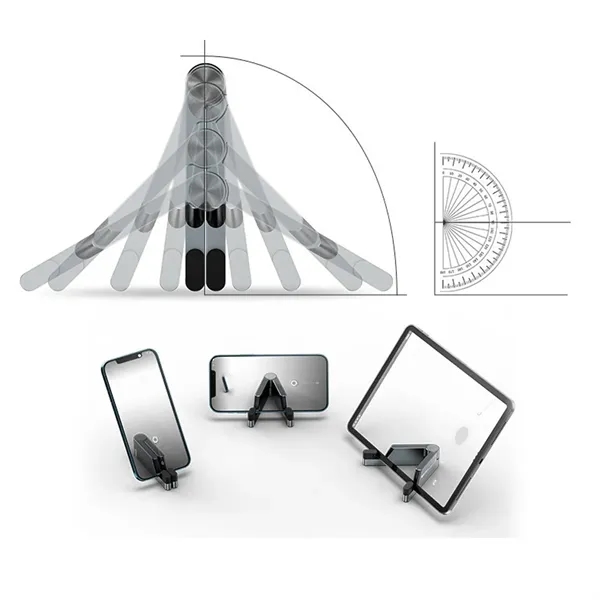 Portable Aluminum Foldable Phone & Tablet Stand Holders - Portable Aluminum Foldable Phone & Tablet Stand Holders - Image 2 of 4