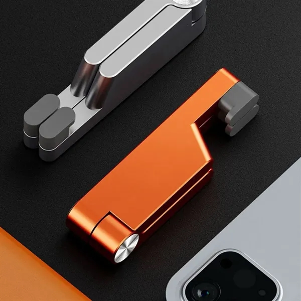 Portable Aluminum Foldable Phone & Tablet Stand Holders - Portable Aluminum Foldable Phone & Tablet Stand Holders - Image 3 of 4