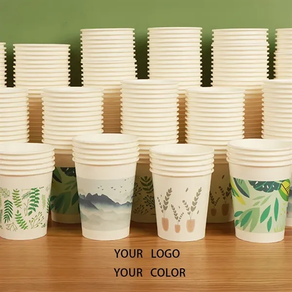 Eco-Custom Wood Pulp Paper Cups  Sustainable & Brandable - Eco-Custom Wood Pulp Paper Cups  Sustainable & Brandable - Image 0 of 7