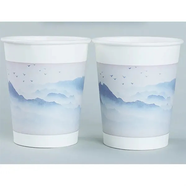Eco-Custom Wood Pulp Paper Cups  Sustainable & Brandable - Eco-Custom Wood Pulp Paper Cups  Sustainable & Brandable - Image 4 of 7