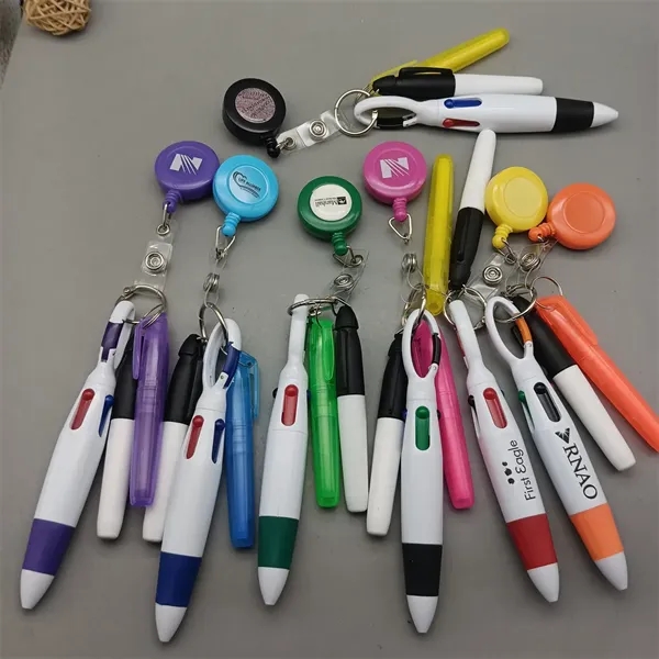 Nurse Pen Set Medical Retractable ID Buckle Badge Holder - Nurse Pen Set Medical Retractable ID Buckle Badge Holder - Image 1 of 4