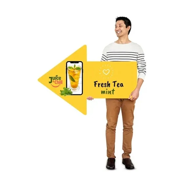 Directional Arrow Signs - 6ft x 2.5ft - Directional Arrow Signs - 6ft x 2.5ft - Image 0 of 7