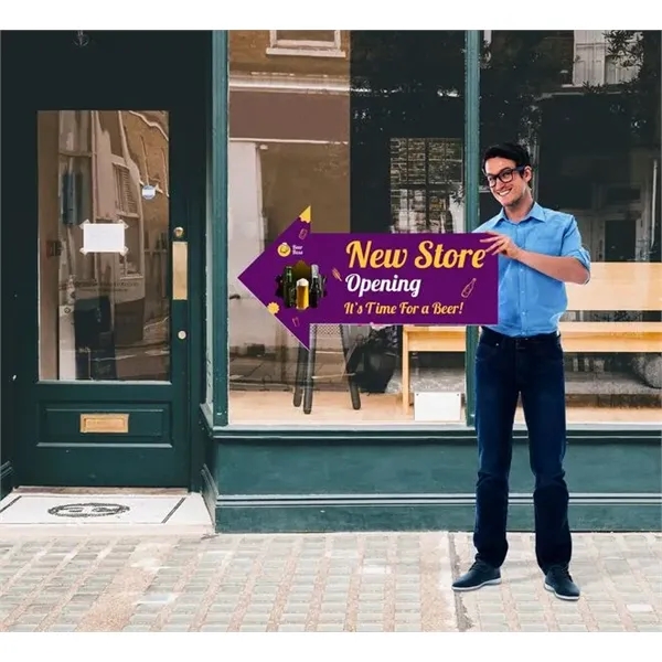 Directional Arrow Signs - 6ft x 2.5ft - Directional Arrow Signs - 6ft x 2.5ft - Image 1 of 7