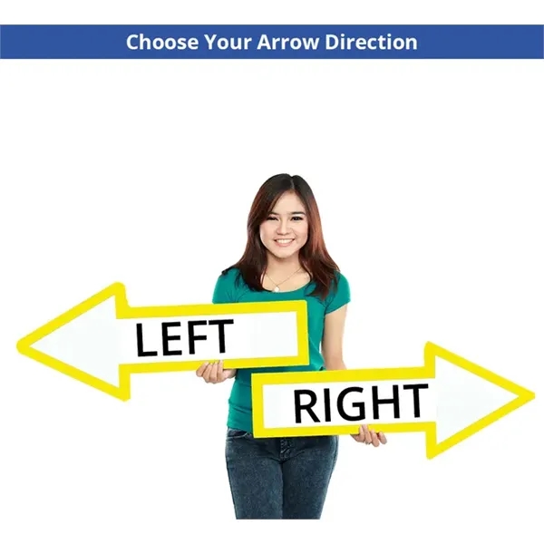 Directional Arrow Signs - 6ft x 2.5ft - Directional Arrow Signs - 6ft x 2.5ft - Image 5 of 7