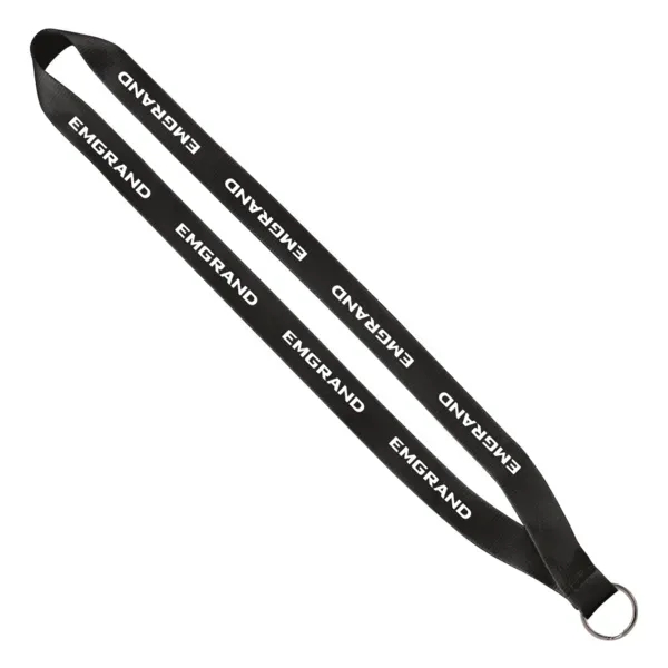3/4" Polyester Sewn Lanyard with Silver Split-Ring - 3/4" Polyester Sewn Lanyard with Silver Split-Ring - Image 5 of 6