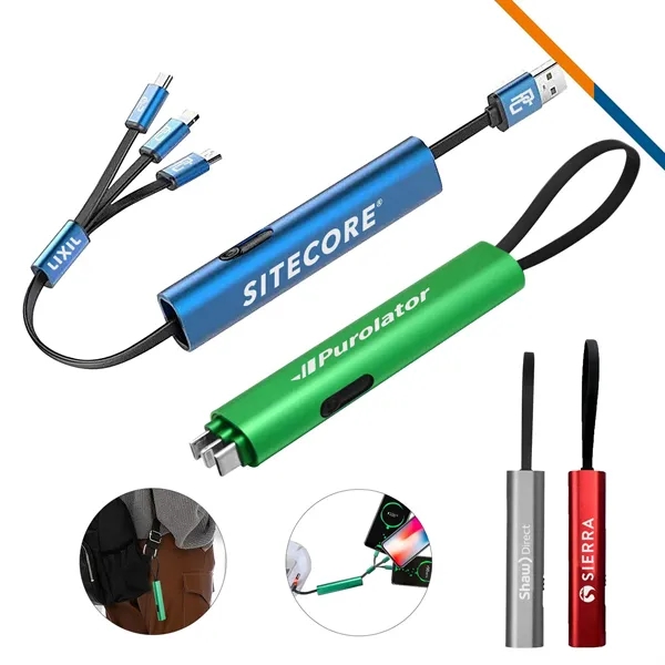 Triggle Retractable 3in1 Charging Cable - Triggle Retractable 3in1 Charging Cable - Image 0 of 7