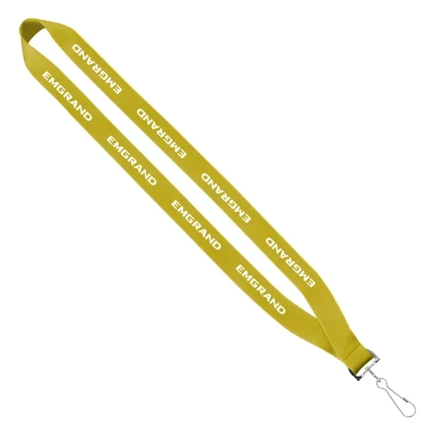 3/4" Polyester Sewn Lanyard with Silver Snap Hook - 3/4" Polyester Sewn Lanyard with Silver Snap Hook - Image 1 of 6