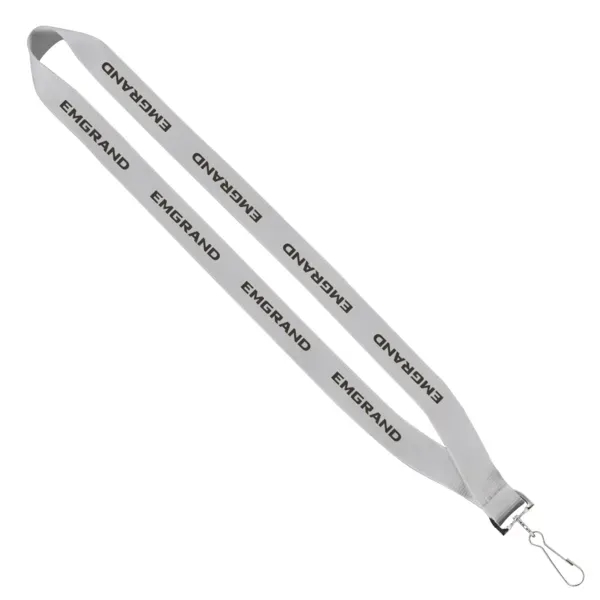 3/4" Polyester Sewn Lanyard with Silver Snap Hook - 3/4" Polyester Sewn Lanyard with Silver Snap Hook - Image 2 of 6