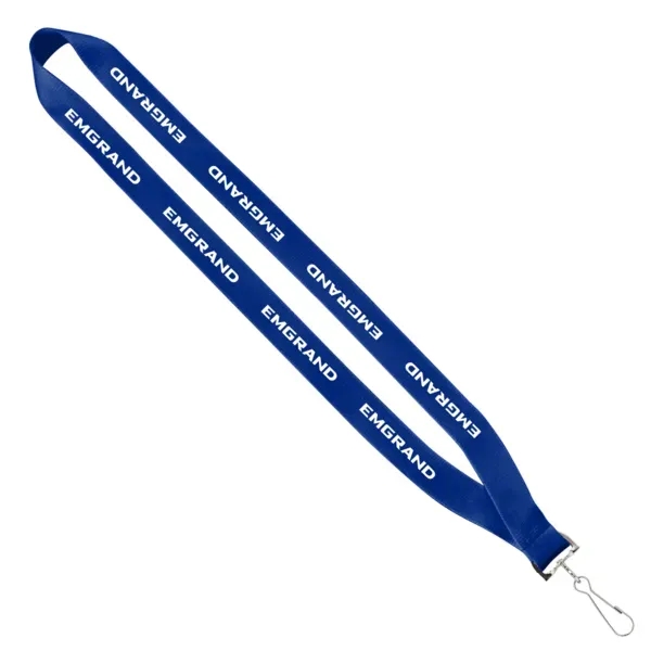 3/4" Polyester Sewn Lanyard with Silver Snap Hook - 3/4" Polyester Sewn Lanyard with Silver Snap Hook - Image 4 of 6