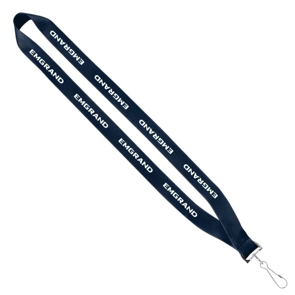 3/4" Polyester Sewn Lanyard with Silver Snap Hook - 3/4" Polyester Sewn Lanyard with Silver Snap Hook - Image 5 of 6