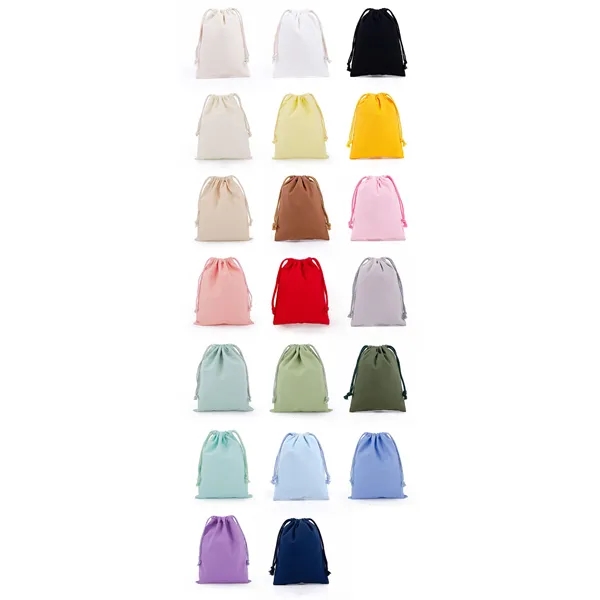 Customizable Natural 100% cotton Drawstring Muslin Bag Pouch - Customizable Natural 100% cotton Drawstring Muslin Bag Pouch - Image 3 of 12