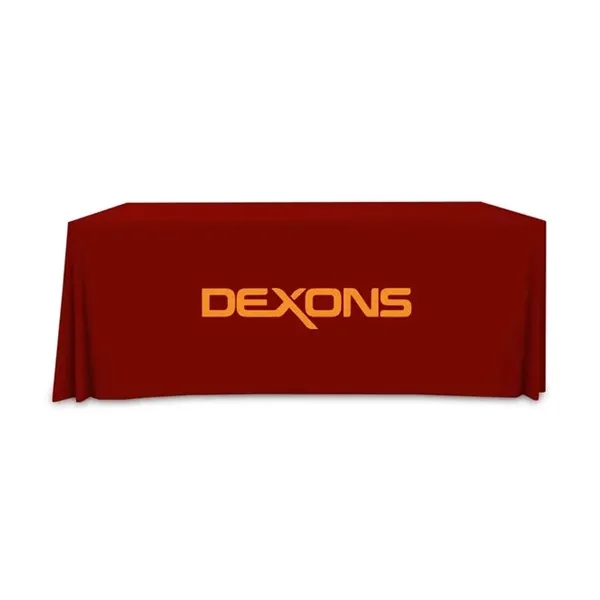 Premium Full Color Table Covers & Throws - 3 sided 6' x 2.5' - Premium Full Color Table Covers & Throws - 3 sided 6' x 2.5' - Image 0 of 7