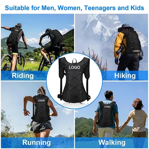 Lightweight Hydration Backpack with Helmet Mesh Bag Pack - Lightweight Hydration Backpack with Helmet Mesh Bag Pack - Image 3 of 3