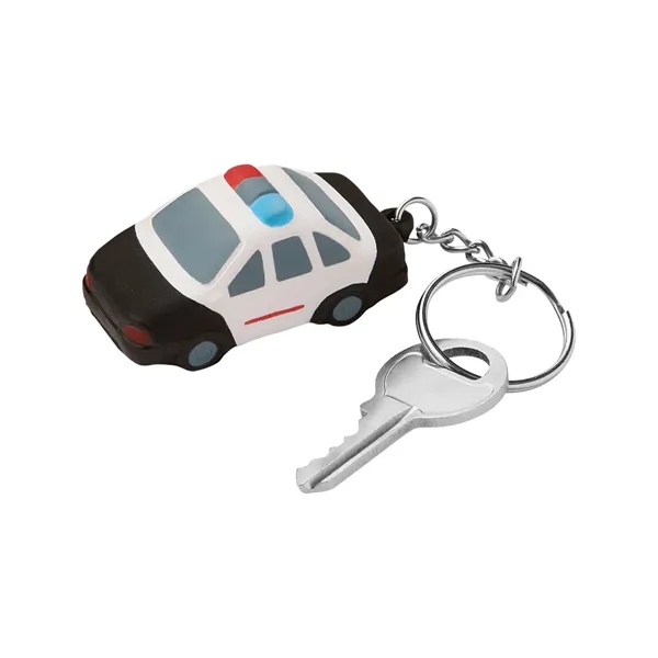 Police Car Shape Stress Ball Keychain - Police Car Shape Stress Ball Keychain - Image 0 of 2