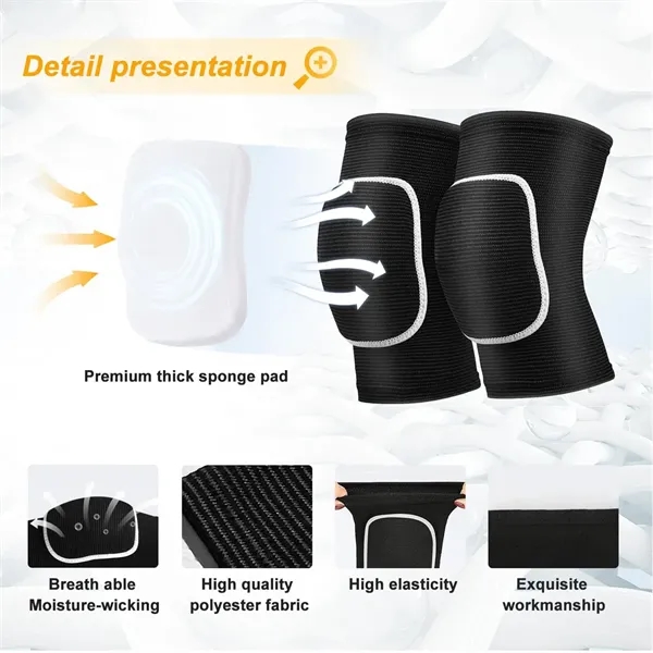Sports Anti Collision Thickened Warmth Sponge Knee Pads - Sports Anti Collision Thickened Warmth Sponge Knee Pads - Image 2 of 4