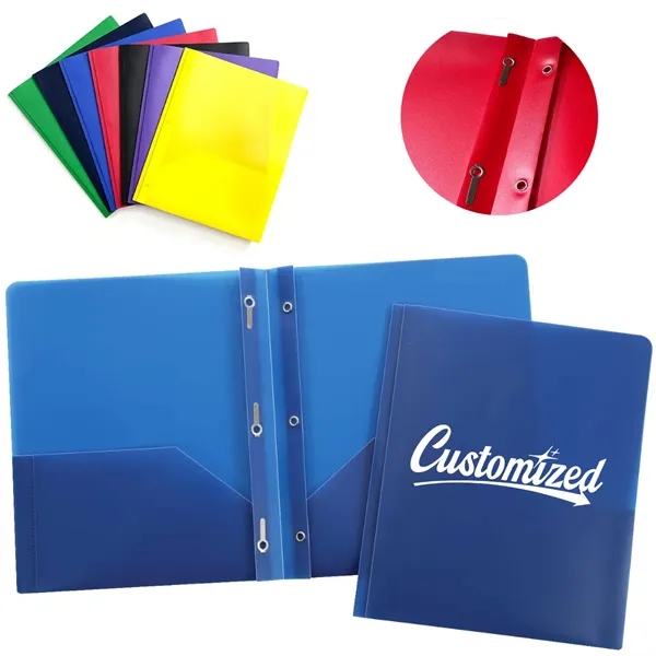 Poly Report Cover Folder with Clear Front and Color Back - Poly Report Cover Folder with Clear Front and Color Back - Image 0 of 6