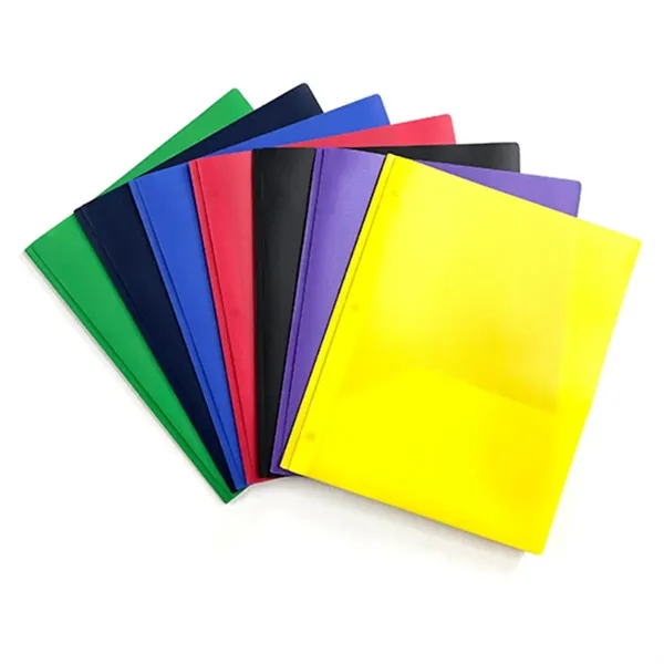 Poly Report Cover Folder with Clear Front and Color Back - Poly Report Cover Folder with Clear Front and Color Back - Image 2 of 6