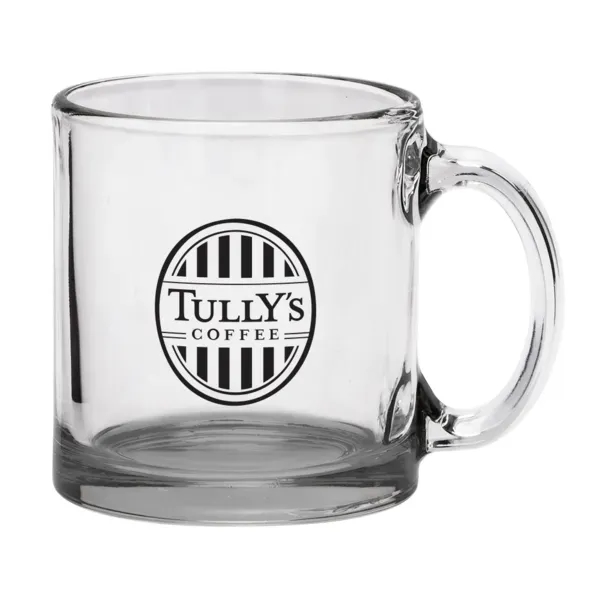 Custom Red Eye 13 oz Libbey Clear Glass Coffee Mug with Color