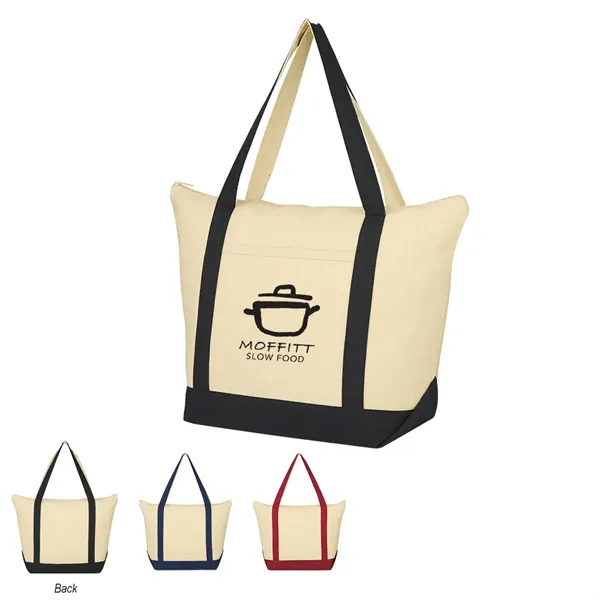 Folksy Cotton Tote Bag - Folksy Cotton Tote Bag - Image 0 of 6