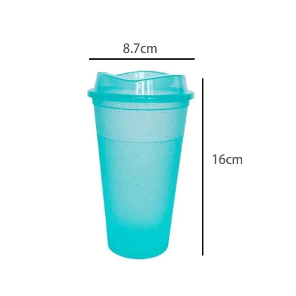 16Oz. Plastic Shaker Cup with Flip Lid in Assorted Colors - 16Oz. Plastic Shaker Cup with Flip Lid in Assorted Colors - Image 1 of 6