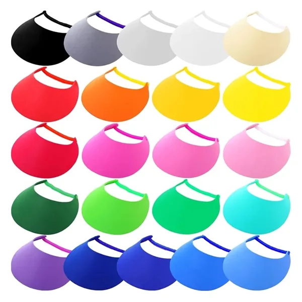 EVA Foam Sun Visor Hat with Elastic Strap for Outdoor Events - EVA Foam Sun Visor Hat with Elastic Strap for Outdoor Events - Image 2 of 5