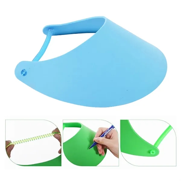 EVA Foam Sun Visor Hat with Elastic Strap for Outdoor Events - EVA Foam Sun Visor Hat with Elastic Strap for Outdoor Events - Image 3 of 5