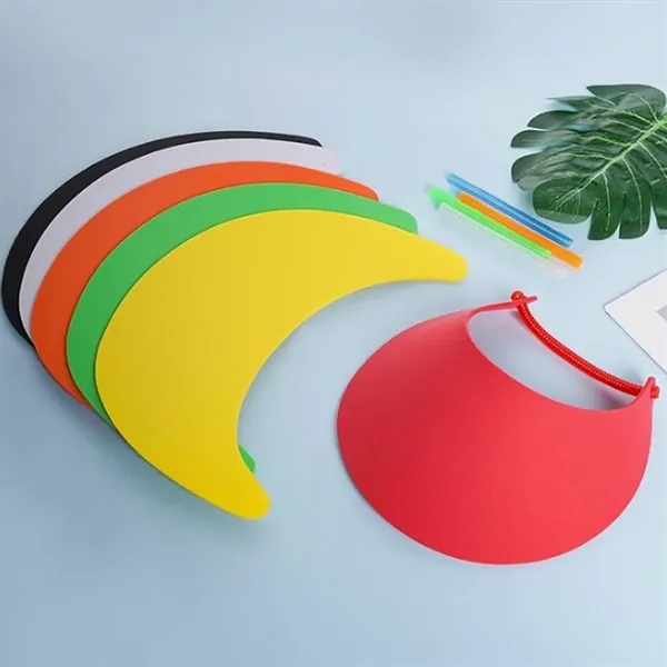 EVA Foam Sun Visor Hat with Elastic Strap for Outdoor Events - EVA Foam Sun Visor Hat with Elastic Strap for Outdoor Events - Image 4 of 5