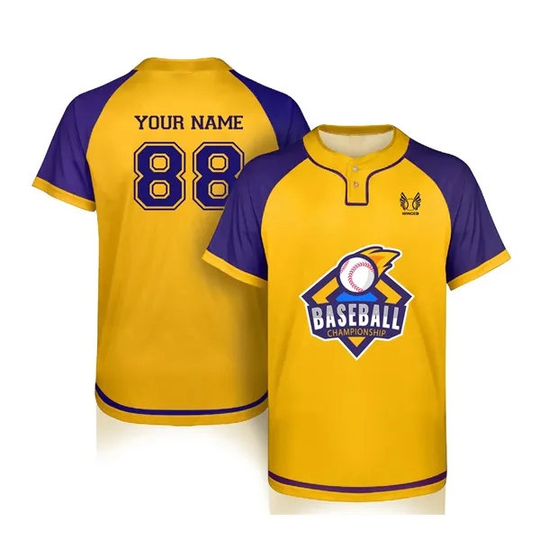 Dye Sublimation 2-Button Baseball Jersey - Dye Sublimation 2-Button Baseball Jersey - Image 0 of 0