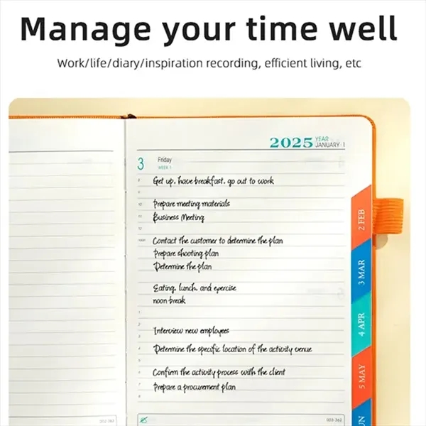 2025 Daily Planner A5 Notebook - 2025 Daily Planner A5 Notebook - Image 4 of 4