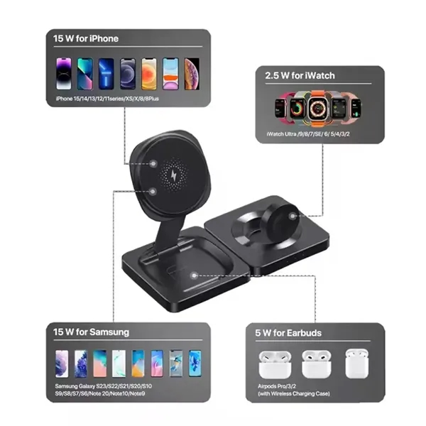 3 In 1 Wireless Charging Station - 3 In 1 Wireless Charging Station - Image 1 of 5