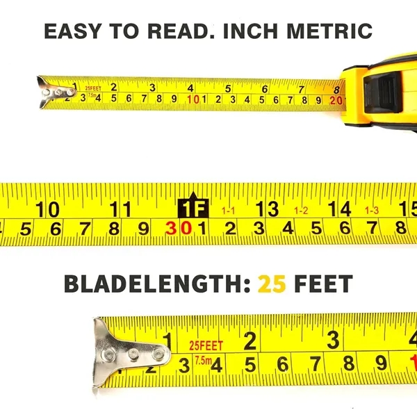 25ft 33 ft Steel Measuring Tape Retractable - 25ft 33 ft Steel Measuring Tape Retractable - Image 6 of 8