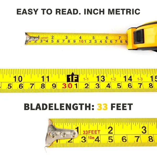25ft 33 ft Steel Measuring Tape Retractable - 25ft 33 ft Steel Measuring Tape Retractable - Image 7 of 8