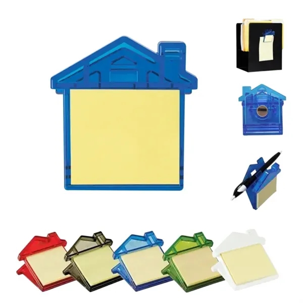 House Shaped Magnet Clips Sticky Notes - House Shaped Magnet Clips Sticky Notes - Image 1 of 1