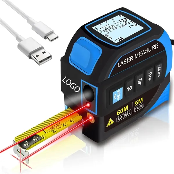 Rechargeable 3-in-1 Laser Measure Tape - Rechargeable 3-in-1 Laser Measure Tape - Image 0 of 6
