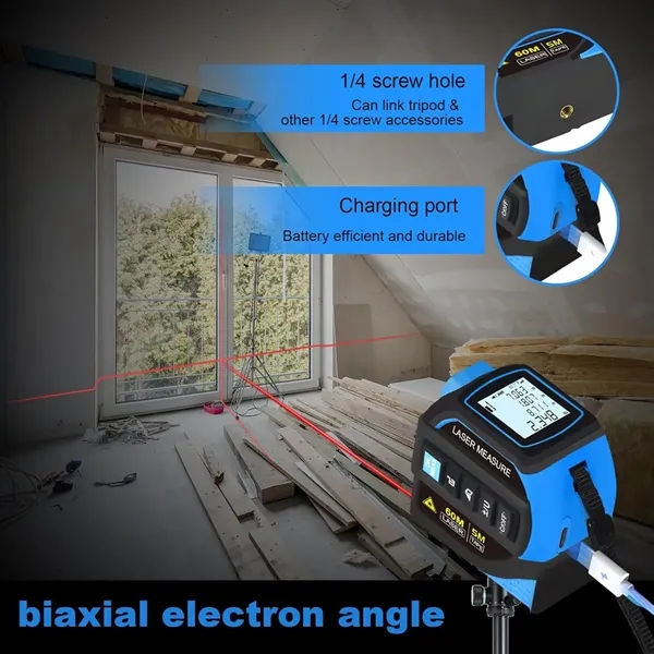 Rechargeable 3-in-1 Laser Measure Tape - Rechargeable 3-in-1 Laser Measure Tape - Image 2 of 6