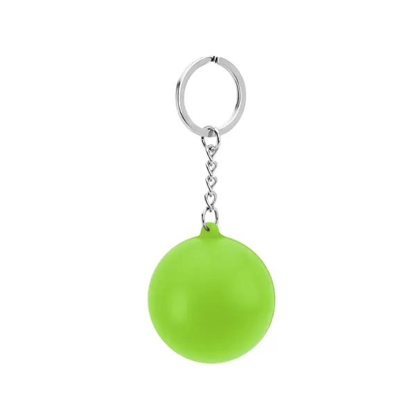 Round PU Stress Reliever Keychain - Round PU Stress Reliever Keychain - Image 3 of 12