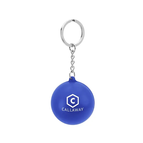 Round PU Stress Reliever Keychain - Round PU Stress Reliever Keychain - Image 6 of 12