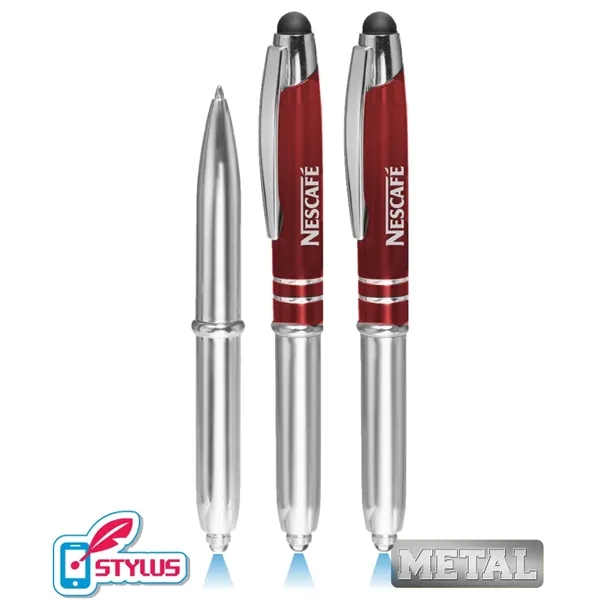 Union Printed, Promotional "Dazzling" Metal LED Stylus Pen - Union Printed, Promotional "Dazzling" Metal LED Stylus Pen - Image 0 of 0