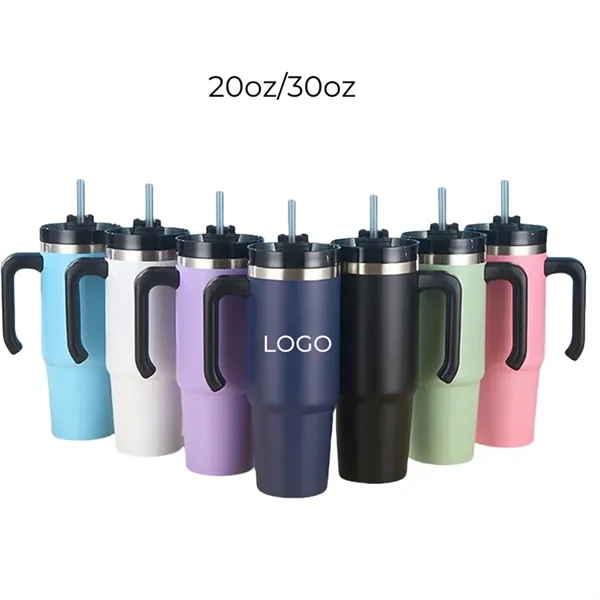 20 oz Insulated Coffee Mug Tumbler with Handle - 20 oz Insulated Coffee Mug Tumbler with Handle - Image 0 of 6