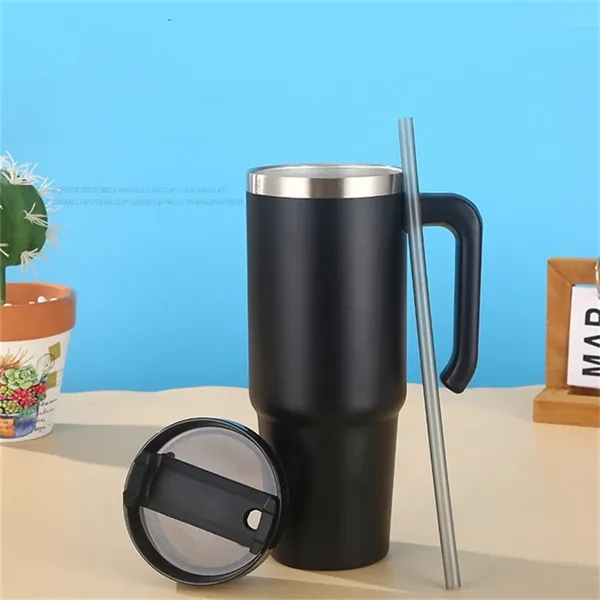 20 oz Insulated Coffee Mug Tumbler with Handle - 20 oz Insulated Coffee Mug Tumbler with Handle - Image 3 of 6