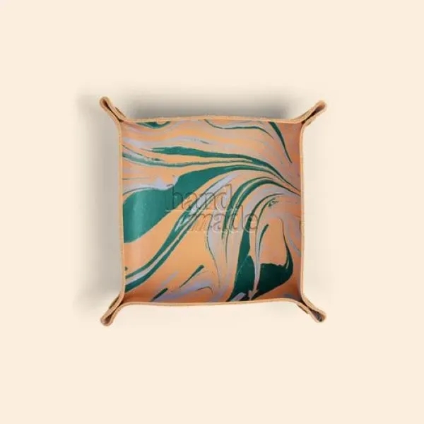 Valet Tray - Marbled Leather - Valet Tray - Marbled Leather - Image 1 of 2