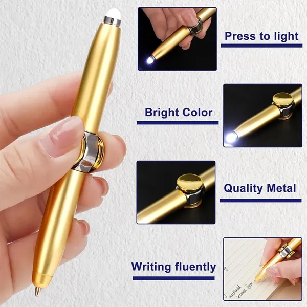 Fidget Spinner Pen with LED Light - Fidget Spinner Pen with LED Light - Image 2 of 5