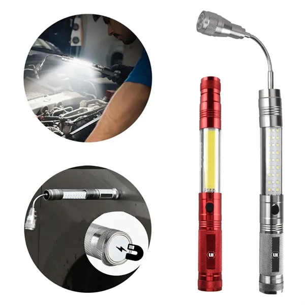 Telescoping Magnet Pickup Tool Extendable LED Flashlight - Telescoping Magnet Pickup Tool Extendable LED Flashlight - Image 0 of 1