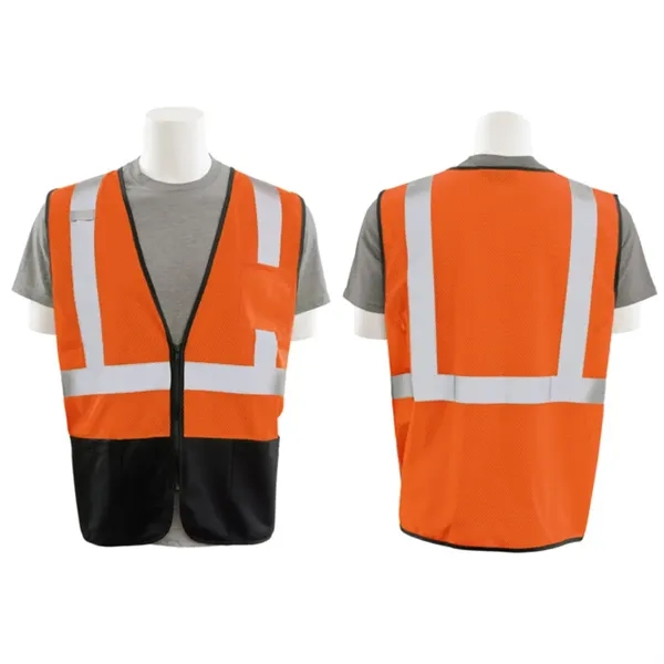 Black Bottom Mesh Vest with Pockets - Black Bottom Mesh Vest with Pockets - Image 1 of 3