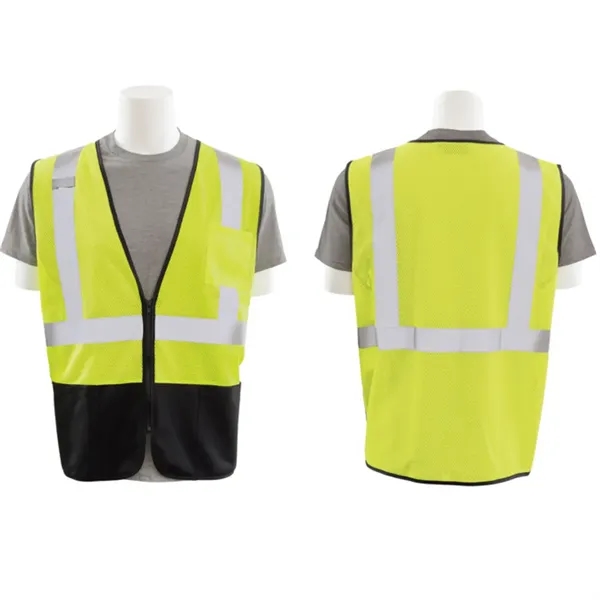 Black Bottom Mesh Vest with Pockets - Black Bottom Mesh Vest with Pockets - Image 2 of 3